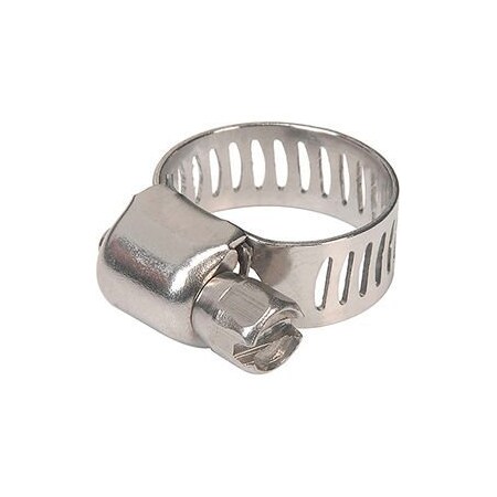 Apache Hose & Belting Co. Inc Apache 48016998 1/4" - 5/8" 300 Stainless Steel Micro Worm Gear Clamp w/ 5/16" Wide Band 48016998
